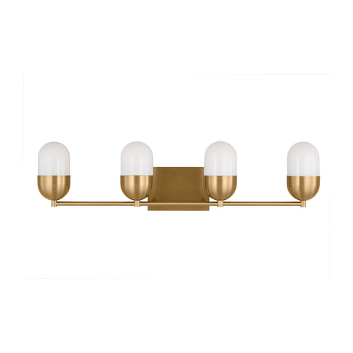 Myhouse Lighting Visual Comfort Studio - DJV1094SB - Four Light Vanity - Foster - Satin Brass