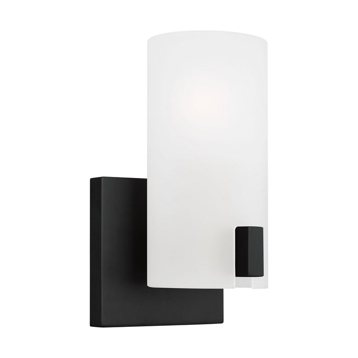 Myhouse Lighting Visual Comfort Studio - DJV1101MBK - One Light Vanity - Rhode - Midnight Black