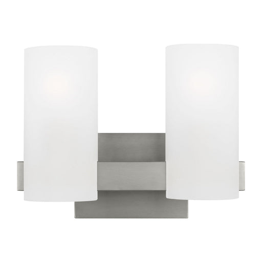 Myhouse Lighting Visual Comfort Studio - DJV1102BS - Two Light Vanity - Rhode - Brushed Steel