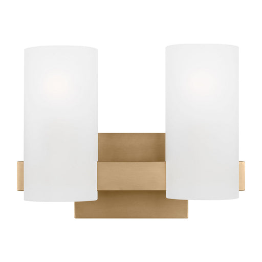 Myhouse Lighting Visual Comfort Studio - DJV1102SB - Two Light Vanity - Rhode - Satin Brass