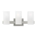 Myhouse Lighting Visual Comfort Studio - DJV1103BS - Three Light Vanity - Rhode - Brushed Steel