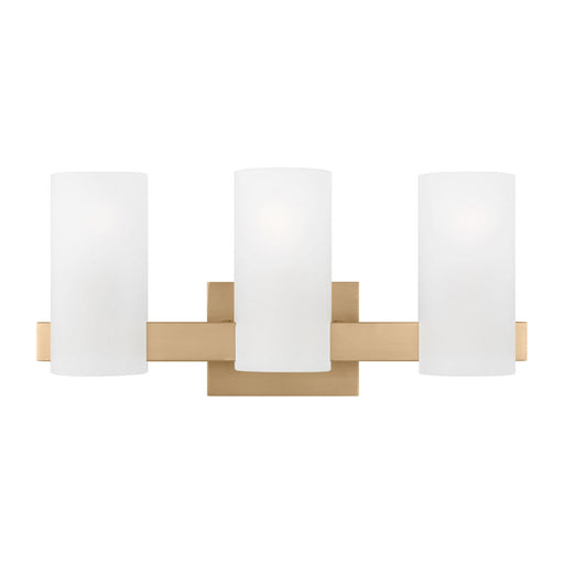 Myhouse Lighting Visual Comfort Studio - DJV1103SB - Three Light Vanity - Rhode - Satin Brass