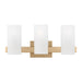 Myhouse Lighting Visual Comfort Studio - DJV1103SB - Three Light Vanity - Rhode - Satin Brass