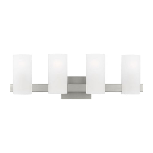 Myhouse Lighting Visual Comfort Studio - DJV1104BS - Four Light Vanity - Rhode - Brushed Steel