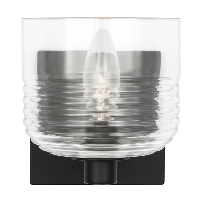 Myhouse Lighting Visual Comfort Studio - DJV1111MBK - One Light Wall Sconce - Lochdale - Midnight Black