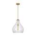 Myhouse Lighting Visual Comfort Studio - P1483SB - One Light Pendant - Zola - Satin Brass