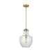 Myhouse Lighting Visual Comfort Studio - P1461SB - One Light Pendant - Baylor - Satin Brass