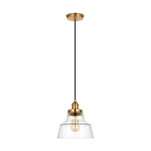 Myhouse Lighting Visual Comfort Studio - P1348SB - One Light Pendant - Baskin - Satin Brass