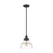 Myhouse Lighting Visual Comfort Studio - P1348MBK - One Light Pendant - Baskin - Midnight Black