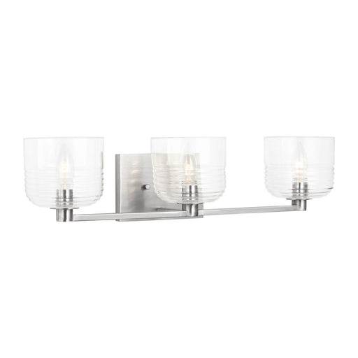 Myhouse Lighting Visual Comfort Studio - DJV1113BS - Three Light Vanity - Lochdale - Brushed Nickel