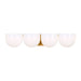 Myhouse Lighting Visual Comfort Studio - LXV1004BBS - Four Light Vanity - Cheverny - Burnished Brass
