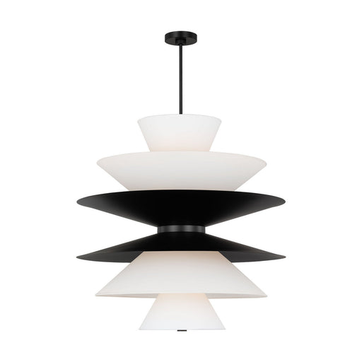 Myhouse Lighting Visual Comfort Studio - LXP10316AI - 16 Light Pendant - Chambord - Aged Iron