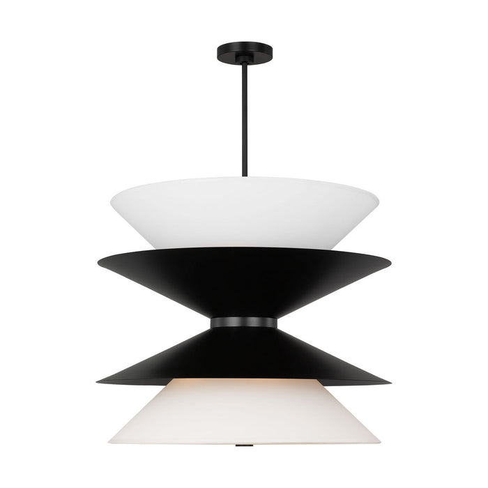 Myhouse Lighting Visual Comfort Studio - LXP10212AI - 12 Light Pendant - Chambord - Aged Iron