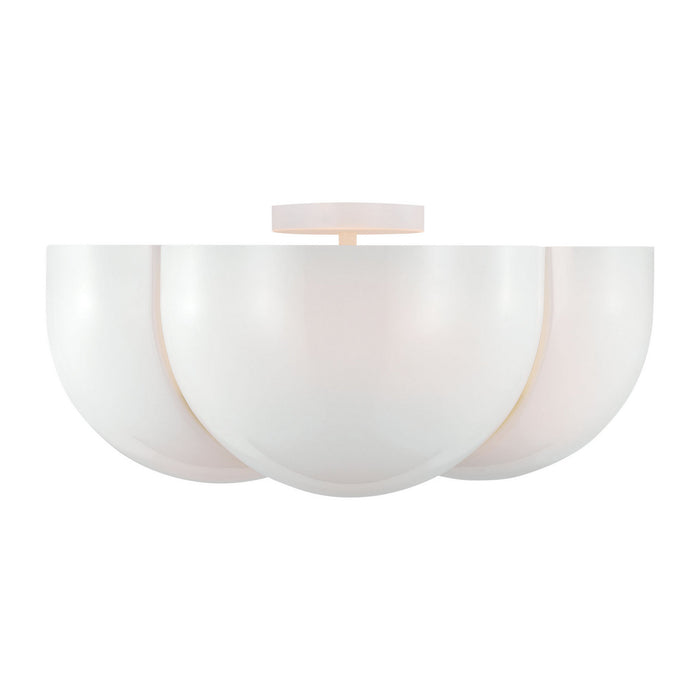Myhouse Lighting Visual Comfort Studio - LXF1004MWT - Four Light Semi-Flush Mount - Cheverny - Matte White