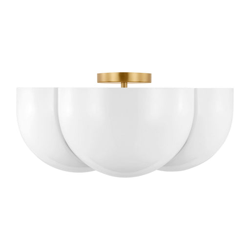 Myhouse Lighting Visual Comfort Studio - LXF1004BBS - Four Light Semi-Flush Mount - Cheverny - Burnished Brass