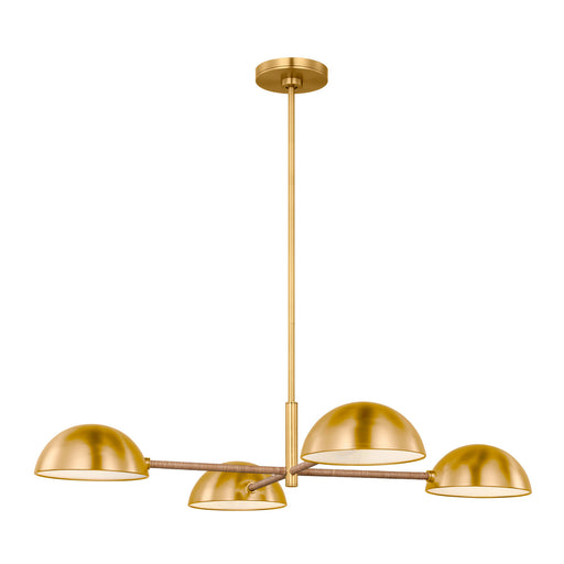 Myhouse Lighting Visual Comfort Studio - LXC1134BBS - Four Light Chandelier - Balleroy - Burnished Brass