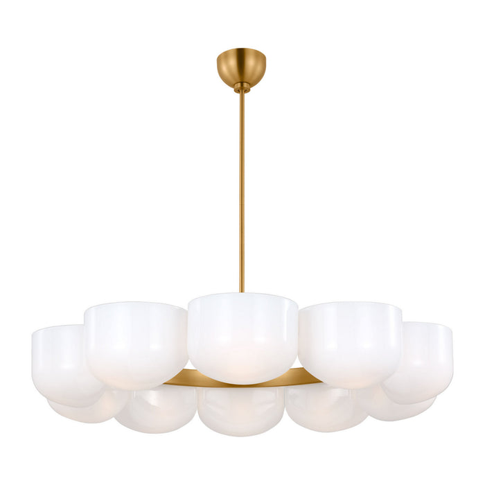 Myhouse Lighting Visual Comfort Studio - LXC11210BBS - Ten Light Chandelier - Cheverny - Burnished Brass