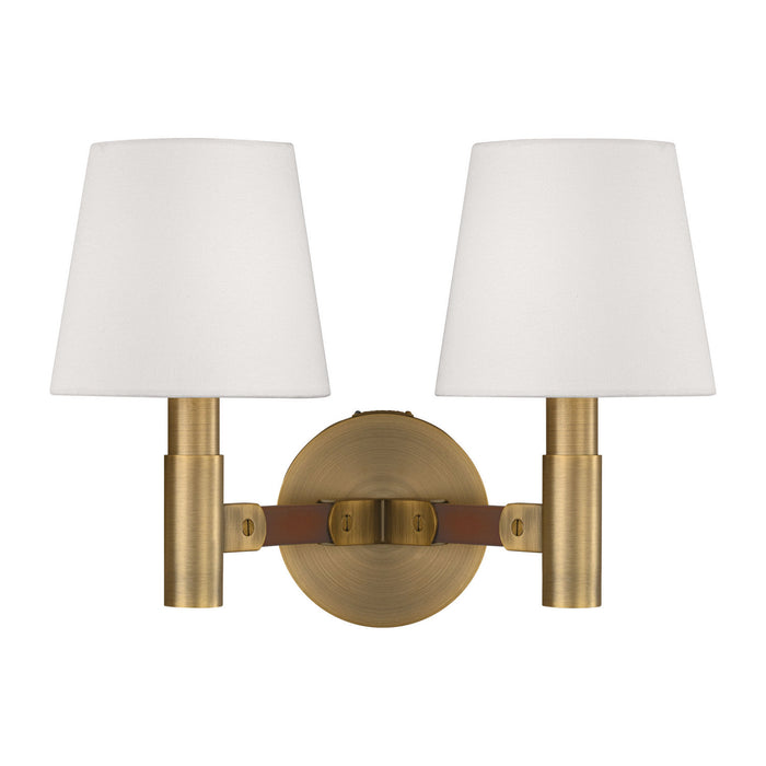 Myhouse Lighting Visual Comfort Studio - LW1152TWB - Two Light Wall Sconce - Grayson - Time Worn Brass