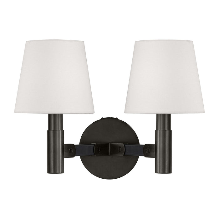 Myhouse Lighting Visual Comfort Studio - LW1152AI - Two Light Wall Sconce - Grayson - Aged Iron