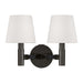 Myhouse Lighting Visual Comfort Studio - LW1152AI - Two Light Wall Sconce - Grayson - Aged Iron