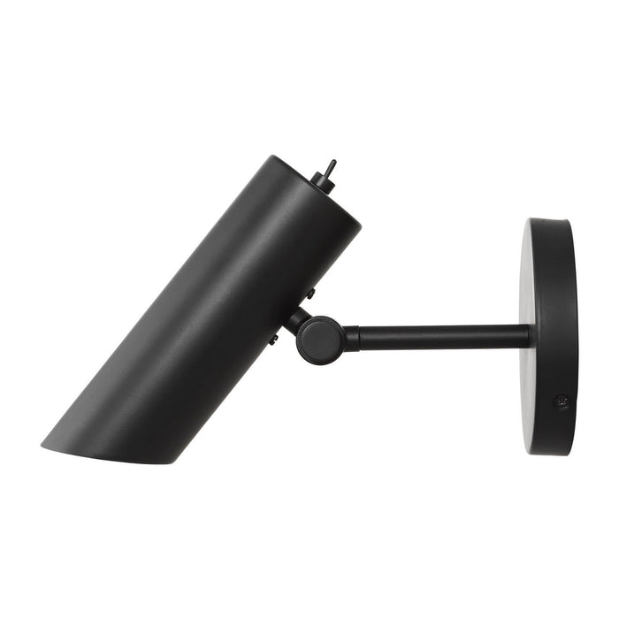 Myhouse Lighting Visual Comfort Studio - DJW1141MBK - One Light Wall Sconce - Frasar - Midnight Black