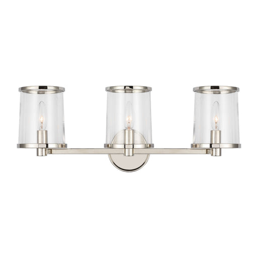 Myhouse Lighting Visual Comfort Studio - LV1083PN - Three Light Vanity - Reynolds - Polished Nickel