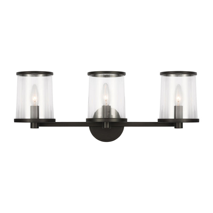 Myhouse Lighting Visual Comfort Studio - LV1083AI - Three Light Vanity - Reynolds - Aged Iron