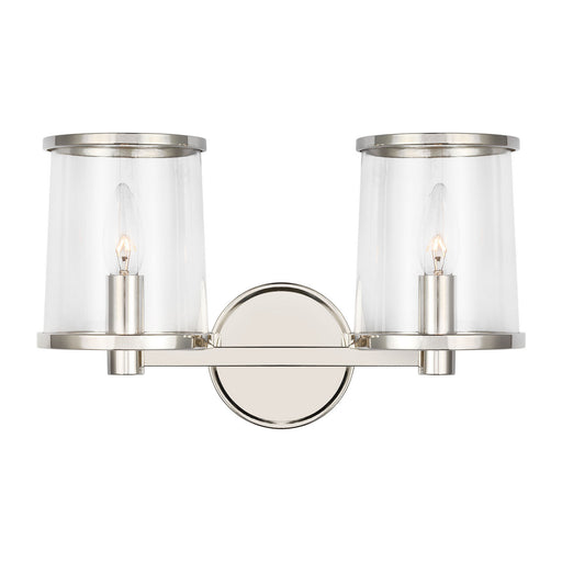 Myhouse Lighting Visual Comfort Studio - LV1082PN - Two Light Vanity - Reynolds - Polished Nickel