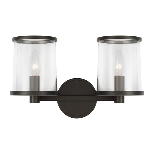 Myhouse Lighting Visual Comfort Studio - LV1082AI - Two Light Vanity - Reynolds - Aged Iron