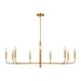 Myhouse Lighting Visual Comfort Studio - EC1319BBS - Nine Light Chandelier - Brianna - Burnished Brass