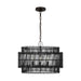 Myhouse Lighting Visual Comfort Studio - EP1394AI - Four Light Pendant - Elio - Aged Iron