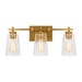 Myhouse Lighting Visual Comfort Studio - VS24303BBS - Three Light Vanity - Mercer - Burnished Brass