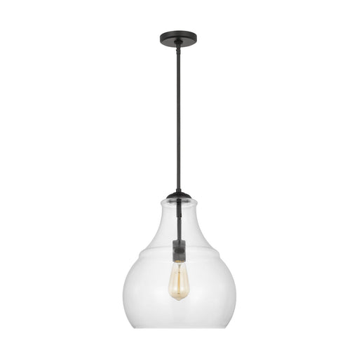 Myhouse Lighting Visual Comfort Studio - P1483MBK - One Light Pendant - Zola - Midnight Black