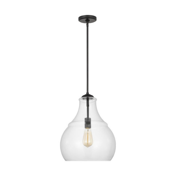 Myhouse Lighting Visual Comfort Studio - P1483MBK - One Light Pendant - Zola - Midnight Black