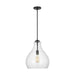Myhouse Lighting Visual Comfort Studio - P1483MBK - One Light Pendant - Zola - Midnight Black