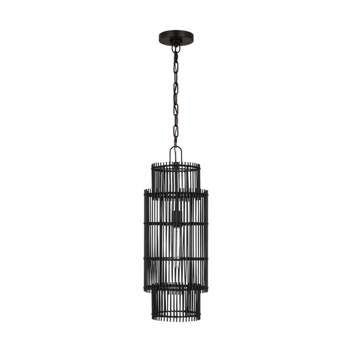 Myhouse Lighting Visual Comfort Studio - EP1411AI - One Light Pendant - Elio - Aged Iron