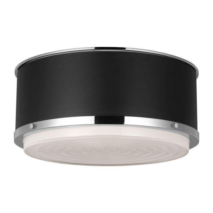 Myhouse Lighting Visual Comfort Studio - LF1062PN - Two Light Flush Mount - Marlowe - Polished Nickel