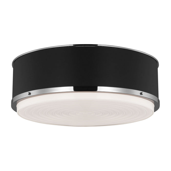 Myhouse Lighting Visual Comfort Studio - LF1053PN - Three Light Flush Mount - Marlowe - Polished Nickel