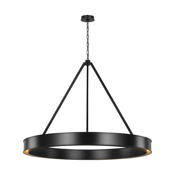 Myhouse Lighting Visual Comfort Studio - LC1231AI-L1 - LED Chandelier - Leonard - Aged Iron