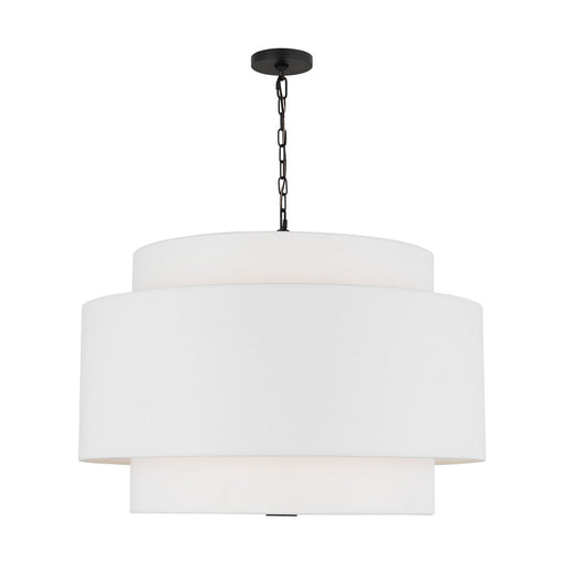 Myhouse Lighting Visual Comfort Studio - KSP1184MBK - Four Light Pendant - Sawyer - Midnight Black