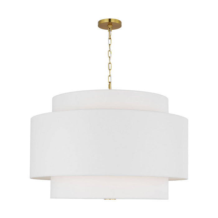 Myhouse Lighting Visual Comfort Studio - KSP1184BBS - Four Light Pendant - Sawyer - Burnished Brass