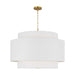 Myhouse Lighting Visual Comfort Studio - KSP1184BBS - Four Light Pendant - Sawyer - Burnished Brass