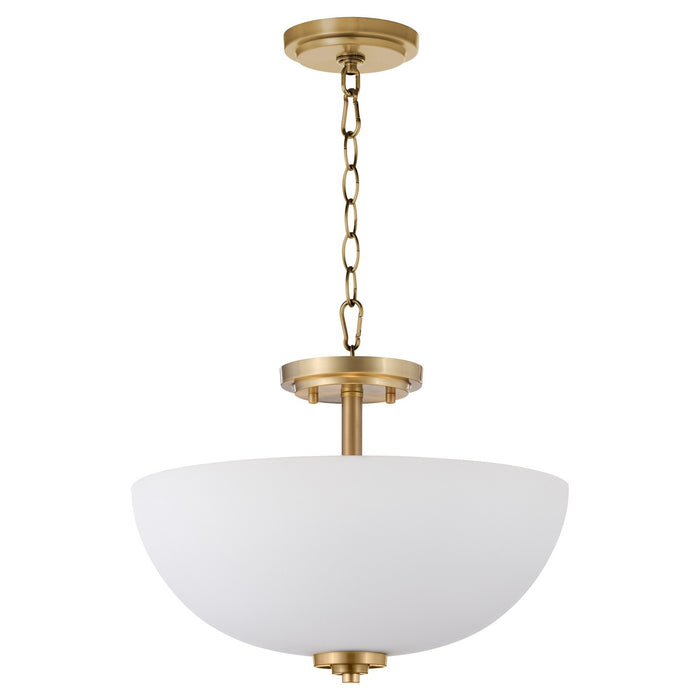 Myhouse Lighting Quorum - 2800-15-180 - Three Light Dual Mount - Adams - Aged Brass