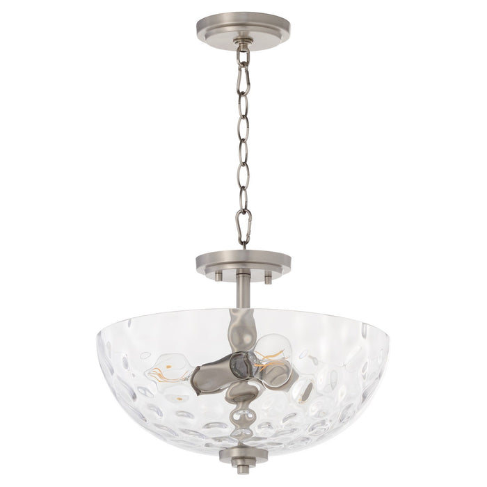 Myhouse Lighting Quorum - 2800-15-265 - Three Light Dual Mount - Adams - Satin Nickel