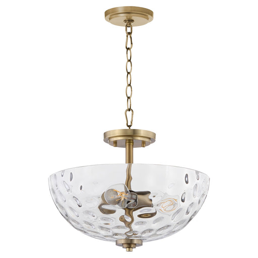 Myhouse Lighting Quorum - 2800-15-280 - Three Light Dual Mount - Adams - Aged Brass