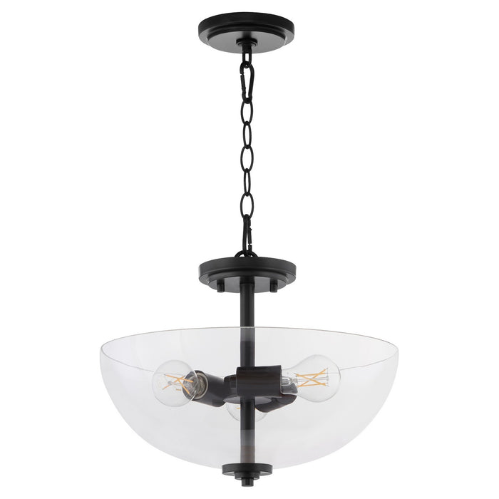 Myhouse Lighting Quorum - 2800-15-59 - Three Light Dual Mount - Adams - Matte Black