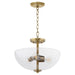 Myhouse Lighting Quorum - 2800-15-80 - Three Light Dual Mount - Adams - Aged Brass
