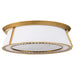 Myhouse Lighting Quorum - 3382-4-47 - Four Light Flush Mount - Gorham - Brushed Brass