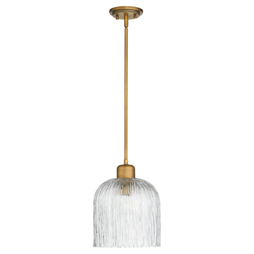 Myhouse Lighting Quorum - 393-47 - One Light Pendant - Meriam - Brushed Brass