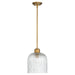 Myhouse Lighting Quorum - 393-47 - One Light Pendant - Meriam - Brushed Brass